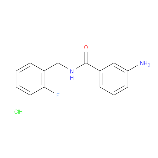 3-amino-N-[(2-fluorophenyl)methyl]benzamide hydrochloride