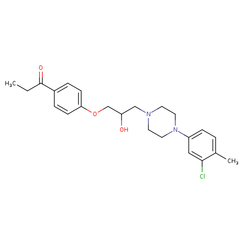 1-(4-{3-[4-(3-chloro-4-methylphenyl)piperazin-1-yl]-2-hydroxypropoxy}phenyl)propan-1-one