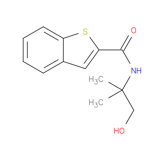 N-(1-hydroxy-2-methylpropan-2-yl)-1-benzothiophene-2-carboxamide