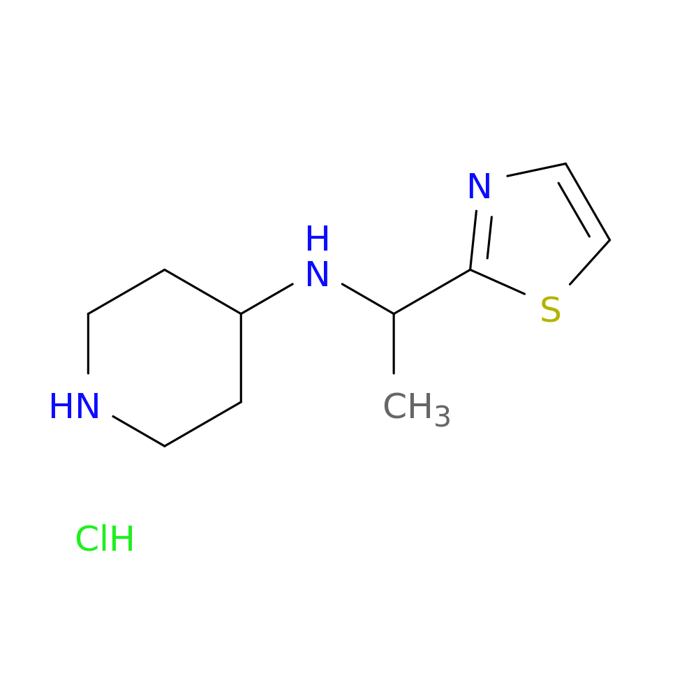 N-(1-(Thiazol-2-yl)ethyl)piperidin-4-amine hydrochloride