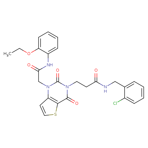 N-[(2-chlorophenyl)methyl]-3-(1-{[(2-ethoxyphenyl)carbamoyl]methyl}-2,4-dioxo-1H,2H,3H,4H-thieno[3,2-d]pyrimidin-3-yl)propanamide