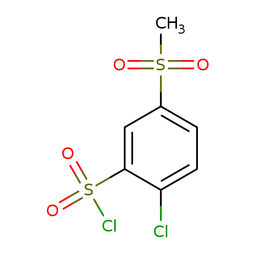 2-Chloro-5-(methylsulfonyl)benzenesulfonyl chloride