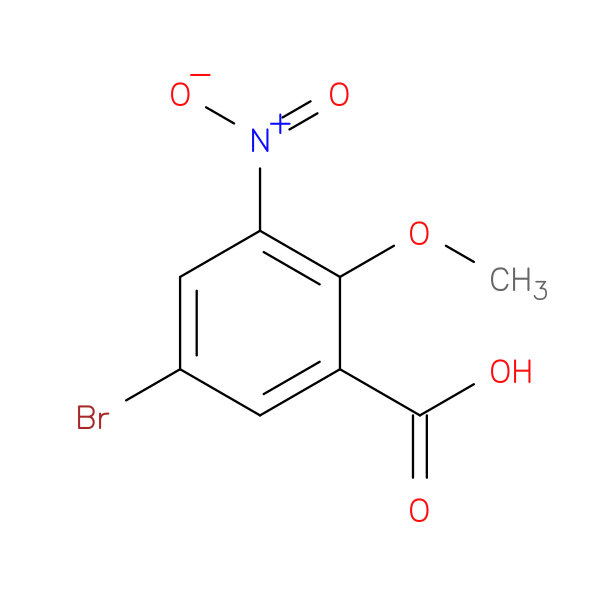 5-bromo-2-methoxy-3-nitrobenzoic acid
