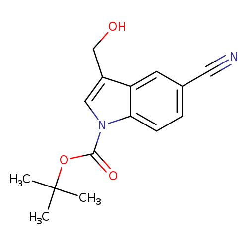 tert-butyl 5-cyano-3-(hydroxymethyl)indole-1-carboxylate