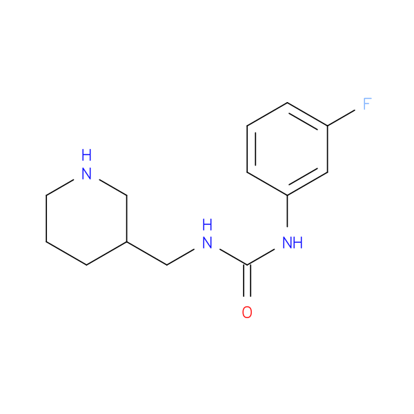3-(3-fluorophenyl)-1-[(piperidin-3-yl)methyl]urea