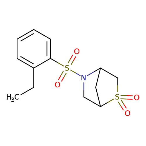 5-(2-ethylbenzenesulfonyl)-2lambda6-thia-5-azabicyclo[2.2.1]heptane-2,2-dione