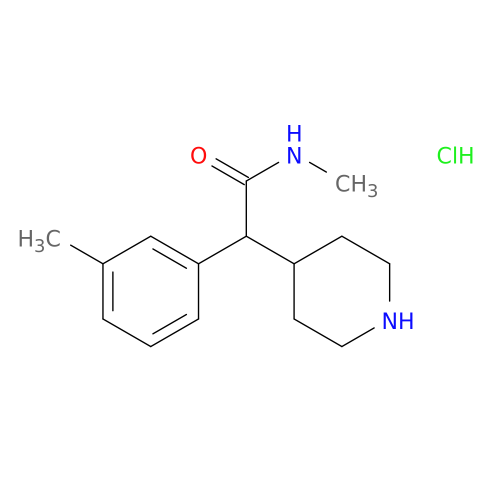 N-methyl-2-(3-methylphenyl)-2-(piperidin-4-yl)acetamide hydrochloride