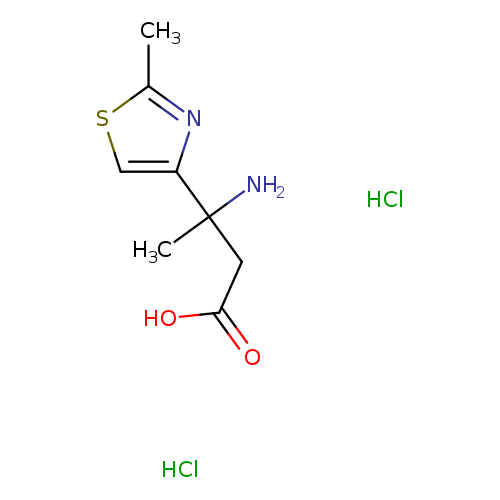 3-amino-3-(2-methyl-1,3-thiazol-4-yl)butanoic acid dihydrochloride