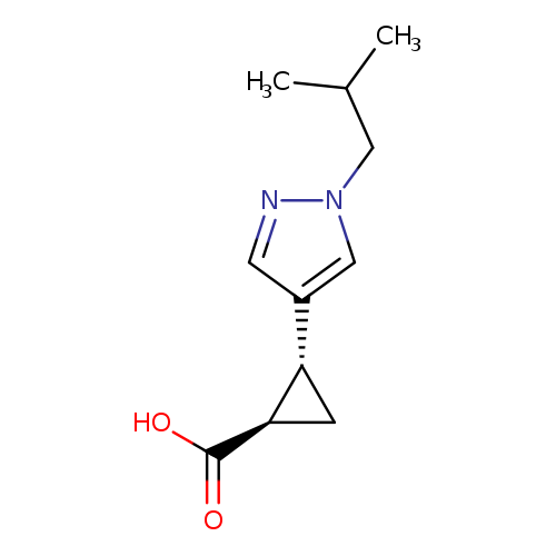 rac-(1r,2r)-2-[1-(2-methylpropyl)-1h-pyrazol-4-yl]cyclopropane-1-carboxylic acid