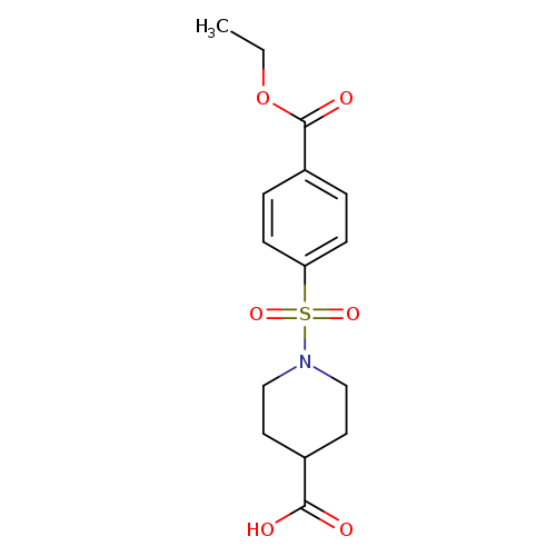 1-[4-(ethoxycarbonyl)benzenesulfonyl]piperidine-4-carboxylic acid