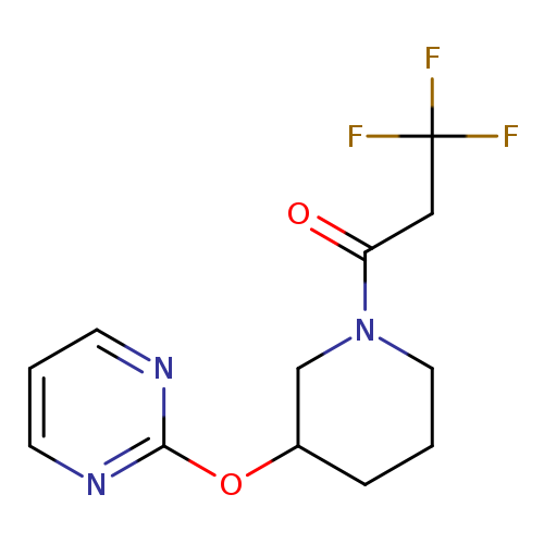 3,3,3-trifluoro-1-[3-(pyrimidin-2-yloxy)piperidin-1-yl]propan-1-one