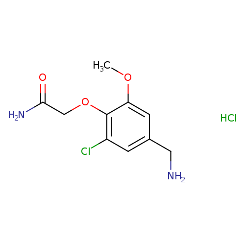 2-[4-(aminomethyl)-2-chloro-6-methoxyphenoxy]acetamide hydrochloride