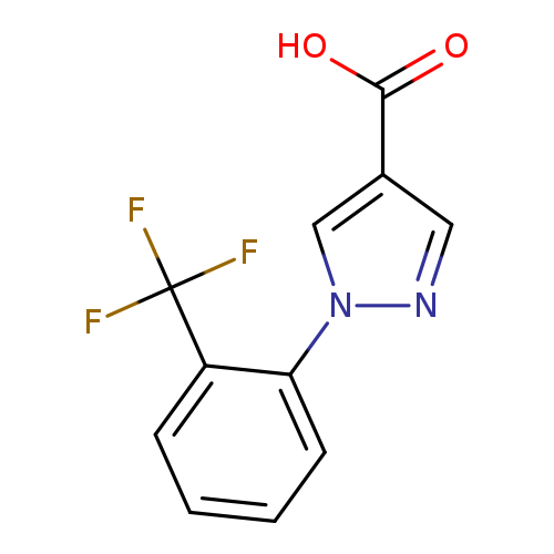 1H-Pyrazole-4-carboxylic acid, 1-[2-(trifluoromethyl)phenyl]-