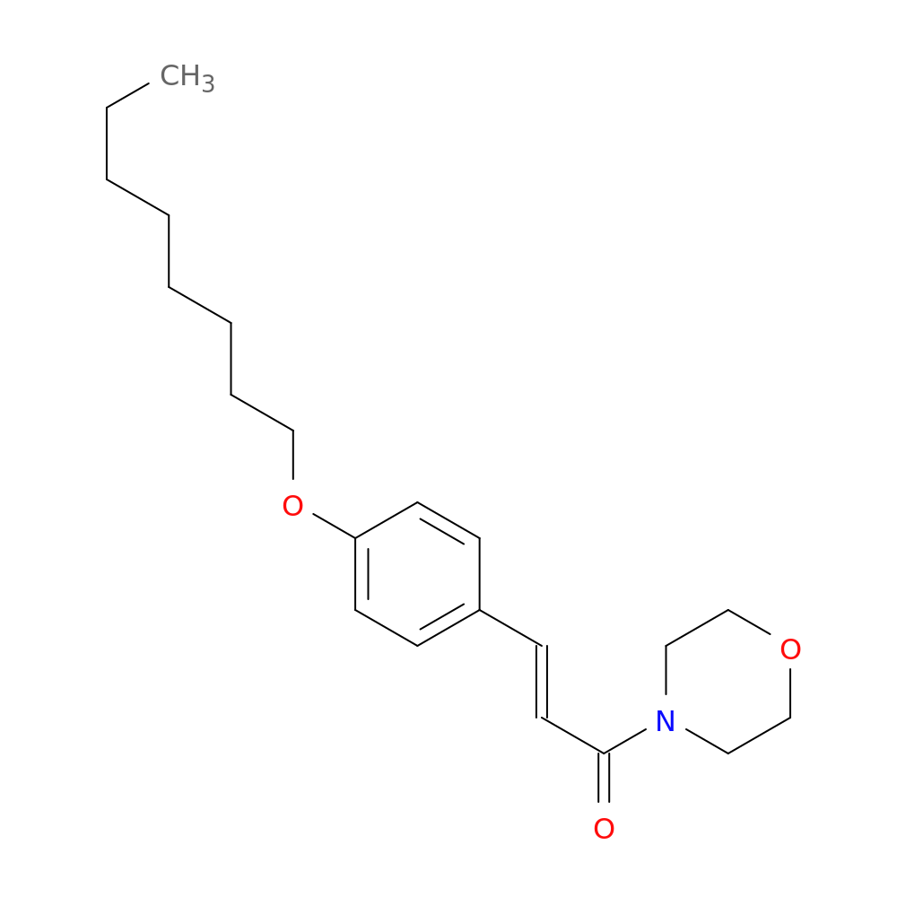(2E)-1-(morpholin-4-yl)-3-[4-(octyloxy)phenyl]prop-2-en-1-one