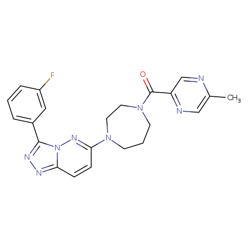 1-[3-(3-fluorophenyl)-[1,2,4]triazolo[4,3-b]pyridazin-6-yl]-4-(5-methylpyrazine-2-carbonyl)-1,4-diazepane