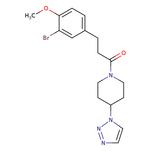 3-(3-bromo-4-methoxyphenyl)-1-[4-(1H-1,2,3-triazol-1-yl)piperidin-1-yl]propan-1-one