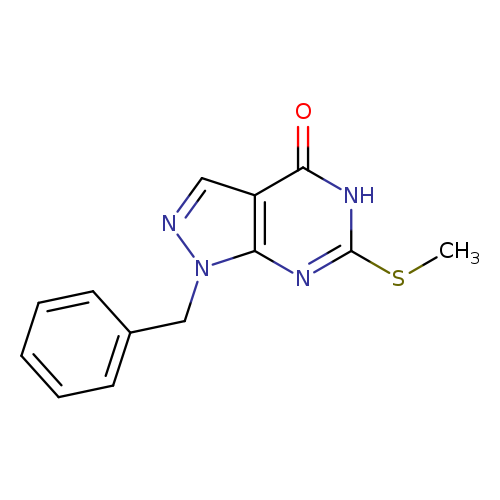 1-benzyl-6-(methylsulfanyl)-1H,4H,5H-pyrazolo[3,4-d]pyrimidin-4-one