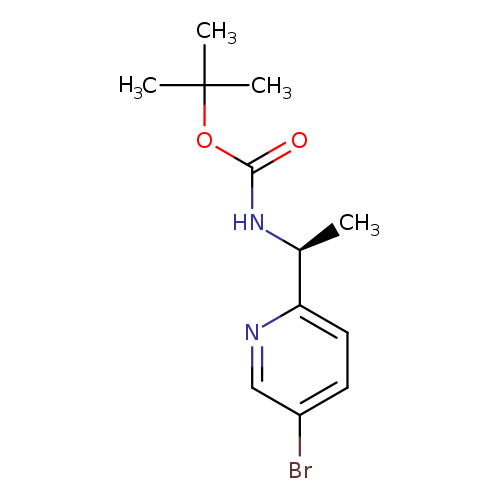 Carbamic acid, N-[(1S)-1-(5-bromo-2-pyridinyl)ethyl]-, 1,1-dimethylethylester