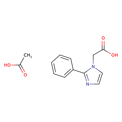 2-(2-Phenyl-1H-imidazol-1-yl)acetic acid compound with acetic acid (1:1)