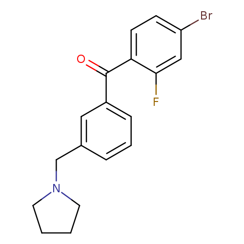 4-Bromo-2-fluoro-3'-pyrrolidinomethyl benzophenone