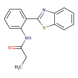 N-[2-(1,3-benzothiazol-2-yl)phenyl]propanamide