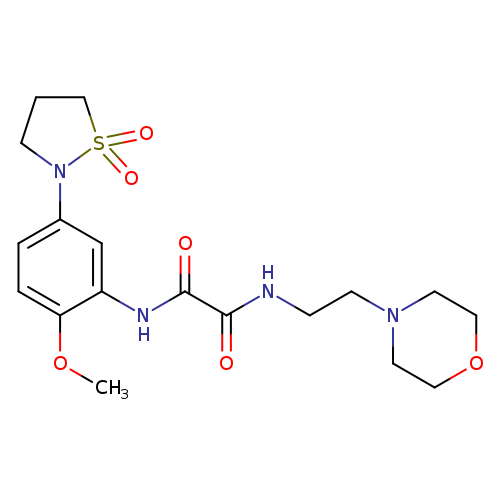 N-[5-(1,1-dioxo-1lambda6,2-thiazolidin-2-yl)-2-methoxyphenyl]-N'-[2-(morpholin-4-yl)ethyl]ethanediamide