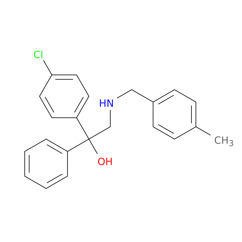 1-(4-chlorophenyl)-2-{[(4-methylphenyl)methyl]amino}-1-phenylethan-1-ol