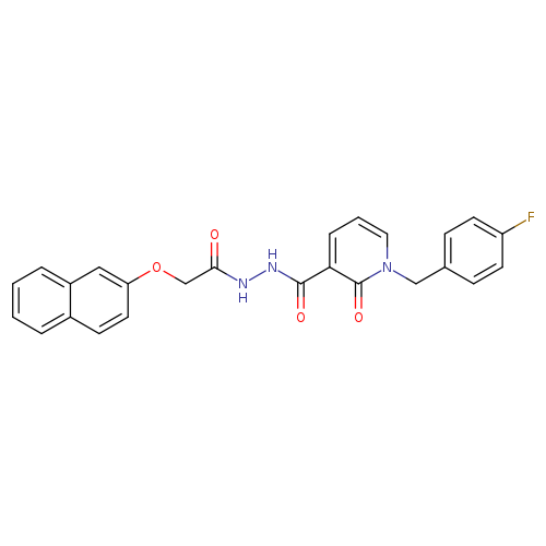 N'-{1-[(4-fluorophenyl)methyl]-2-oxo-1,2-dihydropyridine-3-carbonyl}-2-(naphthalen-2-yloxy)acetohydrazide