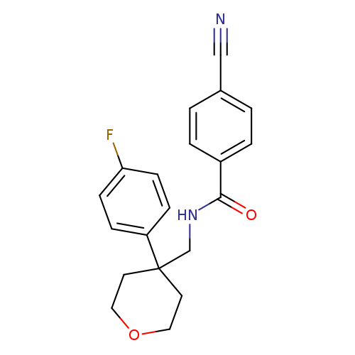 4-cyano-N-{[4-(4-fluorophenyl)oxan-4-yl]methyl}benzamide