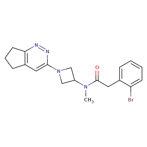 2-(2-bromophenyl)-N-(1-{5H,6H,7H-cyclopenta[c]pyridazin-3-yl}azetidin-3-yl)-N-methylacetamide