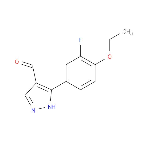 5-(4-ethoxy-3-fluorophenyl)-1H-pyrazole-4-carbaldehyde