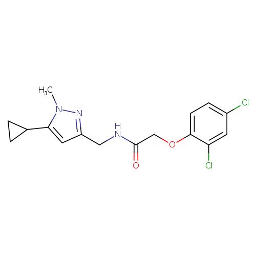N-[(5-cyclopropyl-1-methyl-1H-pyrazol-3-yl)methyl]-2-(2,4-dichlorophenoxy)acetamide