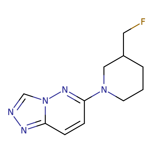 3-(fluoromethyl)-1-{[1,2,4]triazolo[4,3-b]pyridazin-6-yl}piperidine