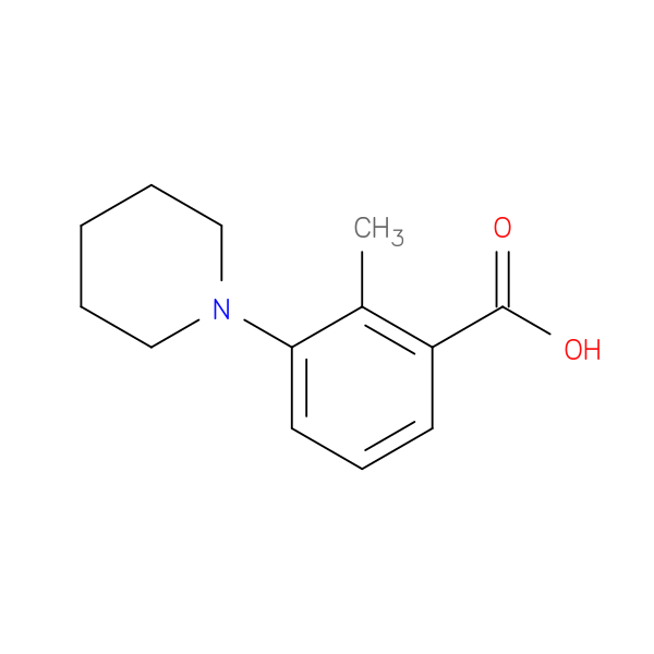 2-Methyl-3-(1-piperidinyl)benzoic Acid