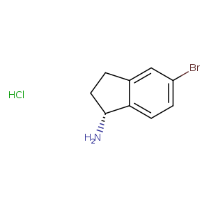 1H-Inden-1-amine, 5-bromo-2,3-dihydro-, hydrochloride (1:1), (1R)-
