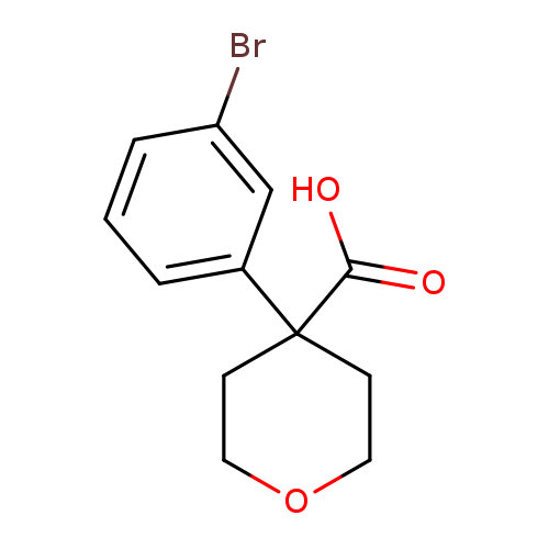 2H-Pyran-4-carboxylic acid, 4-(3-bromophenyl)tetrahydro-