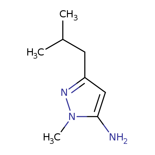 1-methyl-3-(2-methylpropyl)-1H-pyrazol-5-amine