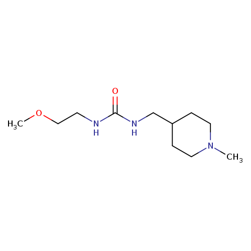 3-(2-methoxyethyl)-1-[(1-methylpiperidin-4-yl)methyl]urea