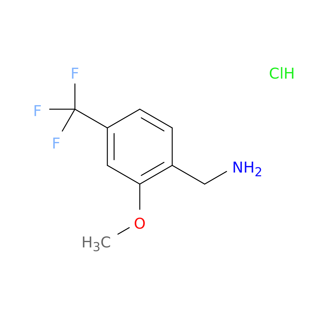 1-[2-methoxy-4-(trifluoromethyl)phenyl]methanamine hydrochloride