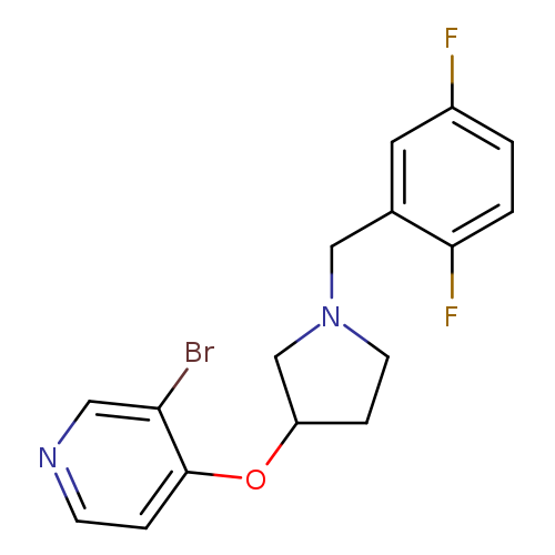 3-bromo-4-({1-[(2,5-difluorophenyl)methyl]pyrrolidin-3-yl}oxy)pyridine