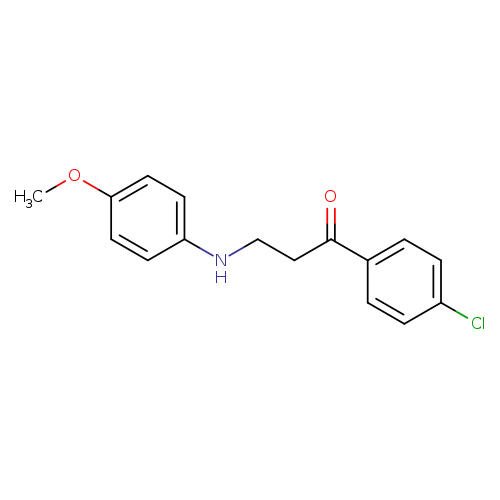 1-(4-chlorophenyl)-3-[(4-methoxyphenyl)amino]propan-1-one