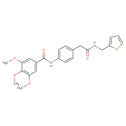 3,4,5-trimethoxy-N-[4-({[(thiophen-2-yl)methyl]carbamoyl}methyl)phenyl]benzamide