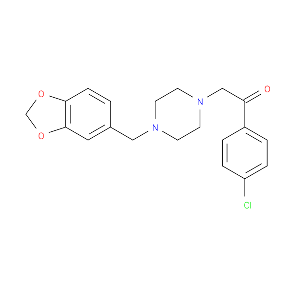 2-{4-[(2H-1,3-benzodioxol-5-yl)methyl]piperazin-1-yl}-1-(4-chlorophenyl)ethan-1-one