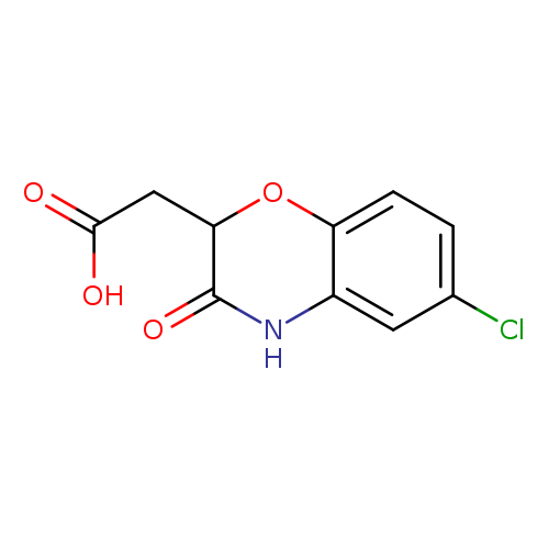 2-(6-chloro-3-oxo-3,4-dihydro-2H-1,4-benzoxazin-2-yl)acetic acid