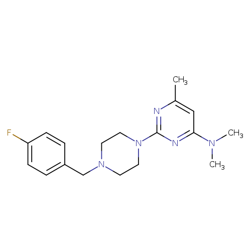 2-{4-[(4-fluorophenyl)methyl]piperazin-1-yl}-N,N,6-trimethylpyrimidin-4-amine