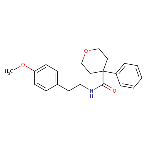 N-[2-(4-methoxyphenyl)ethyl]-4-phenyloxane-4-carboxamide
