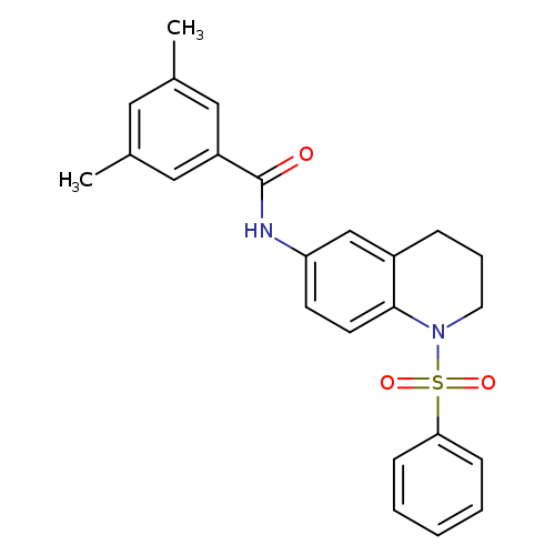 N-[1-(benzenesulfonyl)-1,2,3,4-tetrahydroquinolin-6-yl]-3,5-dimethylbenzamide