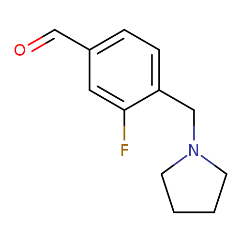 3-Fluoro-4-(pyrrolidin-1-ylmethyl)benzaldehyde