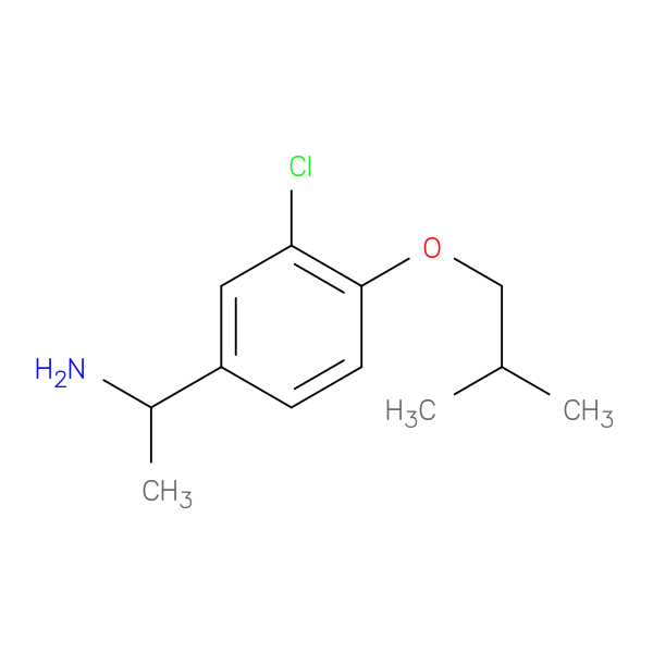 1-[3-Chloro-4-(2-methylpropoxy)phenyl]ethan-1-amine