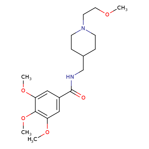 3,4,5-trimethoxy-N-{[1-(2-methoxyethyl)piperidin-4-yl]methyl}benzamide